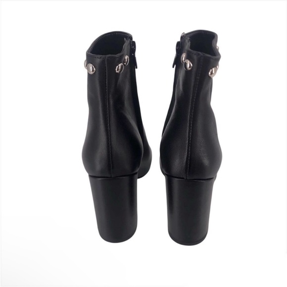 Bianca Di Ankle Bootie Studded Studs Black Leather Womens EU 38 NIB $175 - Picture 6 of 10